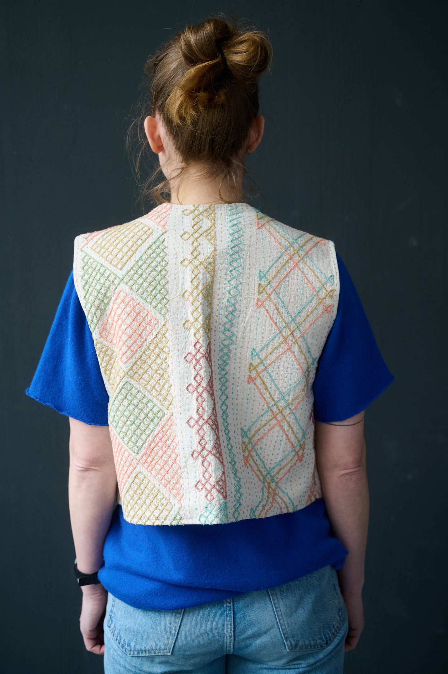 Bestickte Suzani-Weste Marla