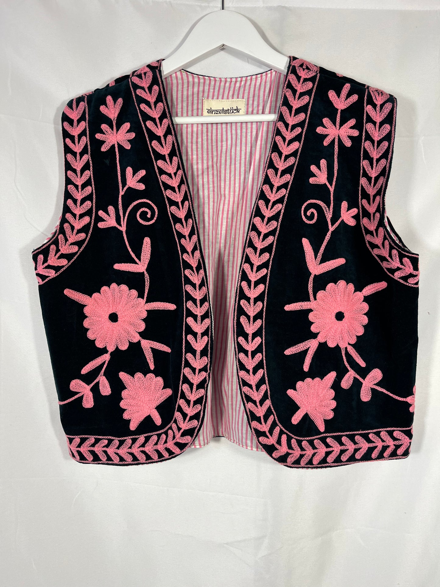 Bestickte Velvet Weste Mareile