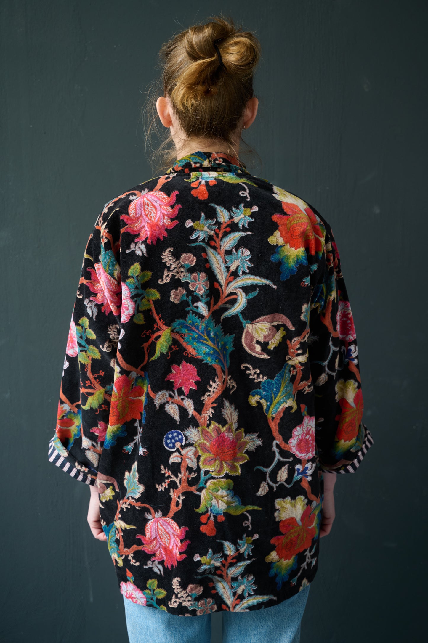 Velvet Kimono Jacke Viola