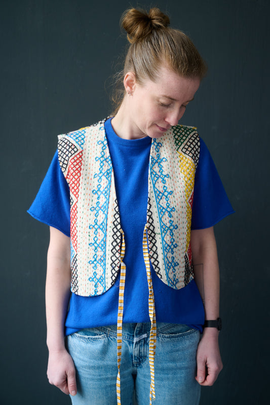 Bestickte Suzani-Weste Sarah