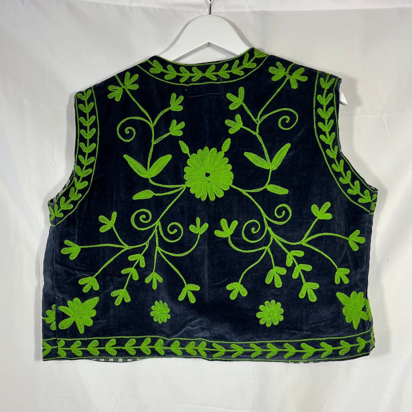 Bestickte Velvet Weste Rita